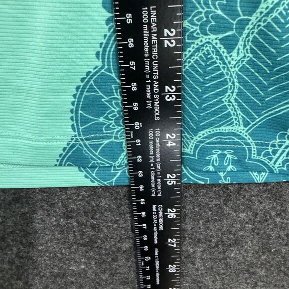 Prana Sasha Tank Top Women's Large Aqua Green Mandala Print Made USA Athletic - Picture 5 of 6